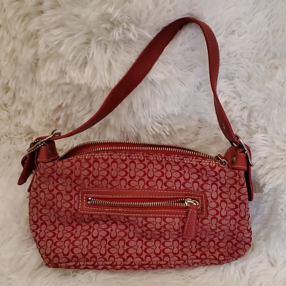 Small red hand bag
